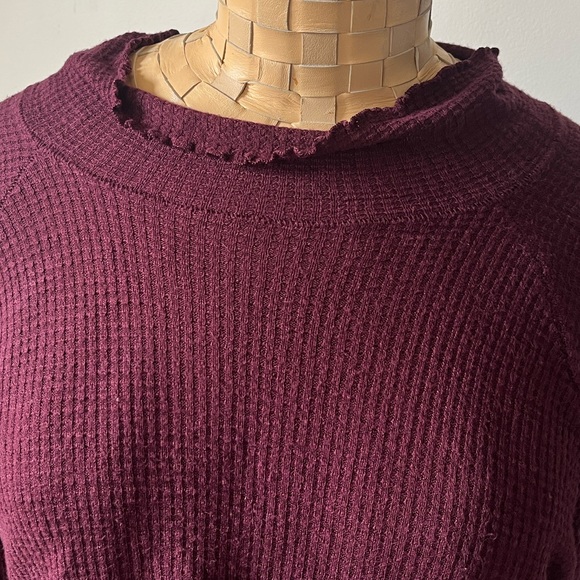 Free People Lettuce Hem Long Sleeve Thermal Top - Picture 7 of 8